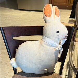 Charming Cream Bunny Pillow